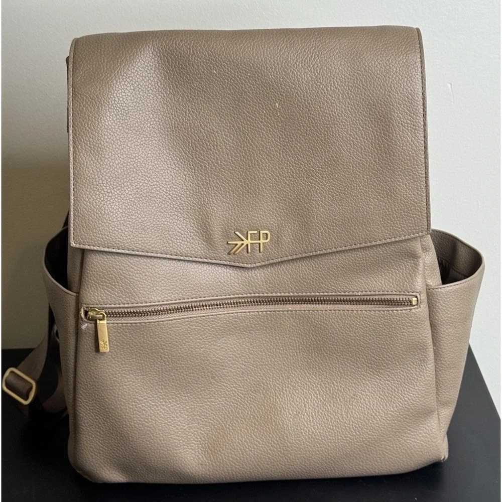 Freshly Picked Classic Diaper Backpack Aspen Vegan Leather Baby Bag $199 Read